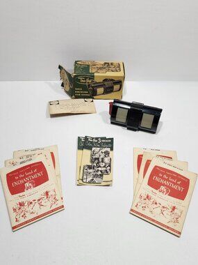1953 Tru-Vue 3 Dimension Film Viewer with 6 Stories Made in U. S. A. RARE DISC
